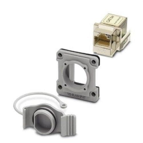 PHOENIX CONTACT - MO.EMP.RJ45 IP67 ABERT.MONT.RTGLAR.JTA.S/TORN.FIJ.INSERTO HEMBRAS RJ45 H A H TP.