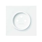 SIMON - Tapa SIMON 100 para base de enchufe Francesa blanco mate