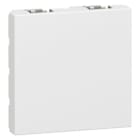 LEGRAND - Tapa ciega Mosaic - 2 módulos - Blanco