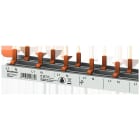 SIEMENS - Embarrado clavija compacto, 10mm² conexión 1P/N unidad compacta 1P + interruptor auxiliar, 0,5P protección contra contactos 1m