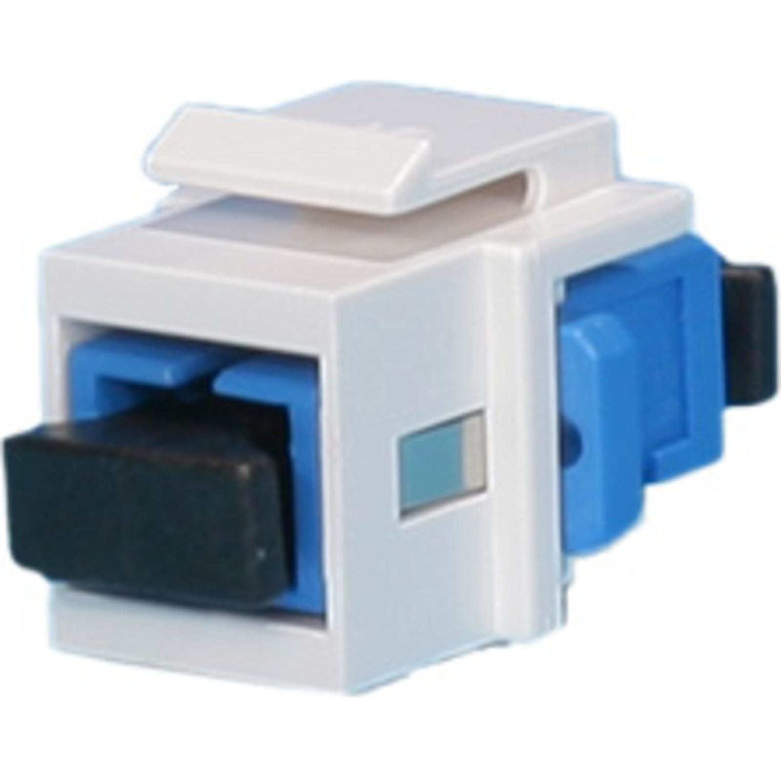 EXCEL - KEYSTONE TO FIBRE ADAPTOR, WHITE