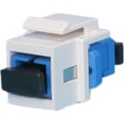 EXCEL - KEYSTONE TO FIBRE ADAPTOR, WHITE