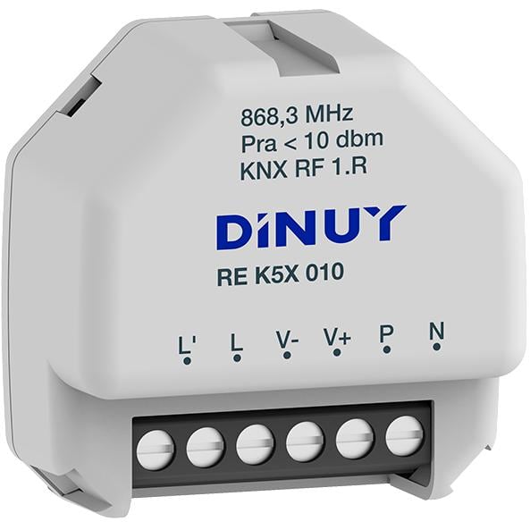 DINUY - Actuador de regulación KNX-RF 1-10V de 1 canal