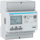 HAGER - Contador de energía 3F vía CT 1-5A 4M modbus MID