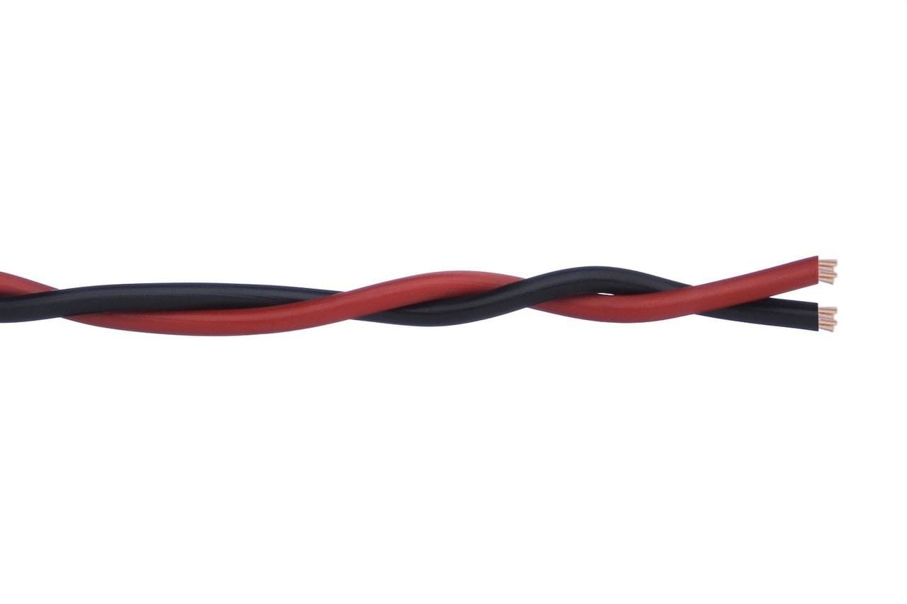 GESCABLE - Cable trenzado 2x0.7 libre de halógenos rojo negro (En Bobina) (Dca)