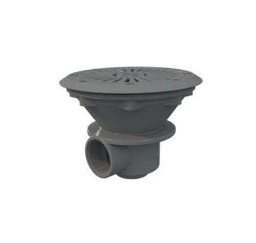 ASTRALPOOL - Sumidero piscina prefabricada ABS redondo diámetro 210 salida 2'' rejilla ABS gris claro
