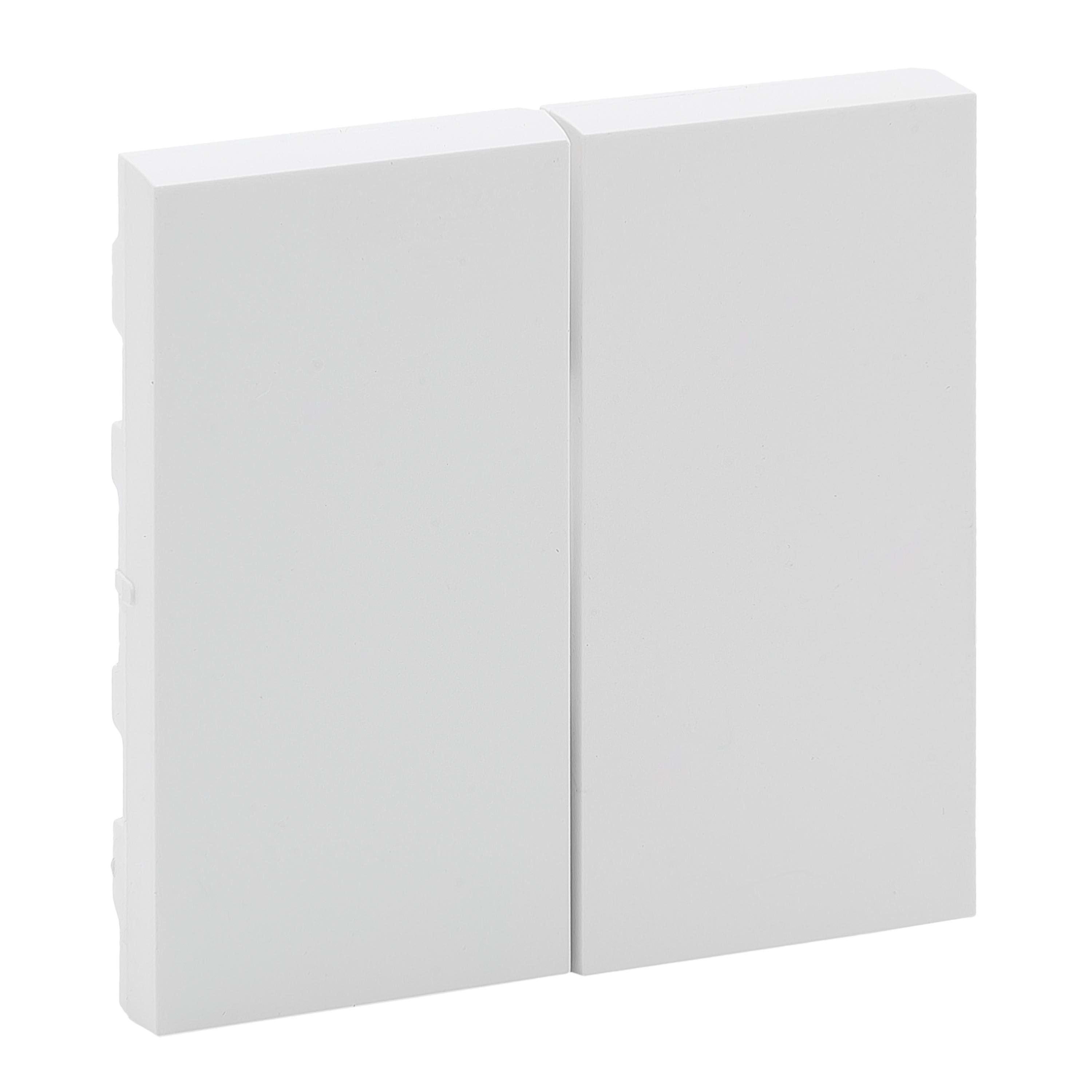 LEGRAND - Tecla Niloé Step - Doble - Interruptor y conmutador - Blanco mate