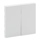LEGRAND - Tecla Niloé Step - Doble - Interruptor y conmutador - Blanco mate
