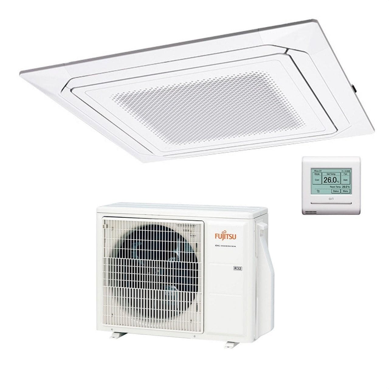 FUJITSU - Conjunto split cassette 1x1 airflow AUY50K-KA blanco