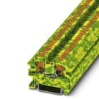 PHOENIX CONTACT - Borne de tierra para carril PTV 2,5-PE conexión push-in 0,14-4mm² AWG 26-12 amarillo/verde