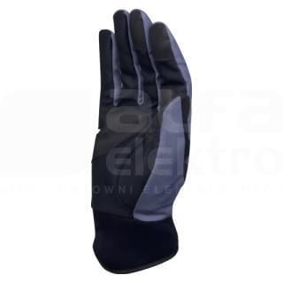 DELTA PLUS - Juego guante poliester poliuretano gris/negro talla 9 (1par)