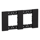 BTICINO - Placa embellecedora Living Now de color Dark - 2 x 2 módulos