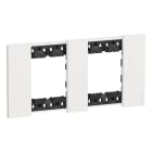 BTICINO - Placa embellecedora Living Now de color Blanco - 2 x 2 módulos