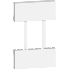 BTICINO - Frontal Living Now with Netatmo para base de corriente con Gateway integrado KG4501C - 2 módulos - Blanco