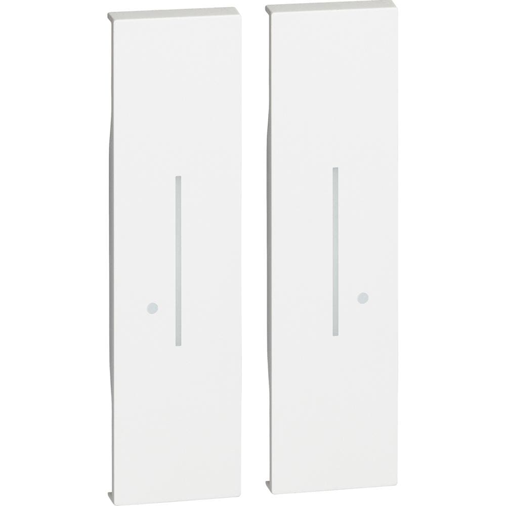 BTICINO - Teclas Living Now with Netatmo para comando de iluminación inalámbrico K4003DCW - 2x1 módulo - Blanco