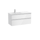 ROCA - Mueble UNIK THE GAP lavabo izquierda 1000x460 lavabo blanco dos cajones blanco