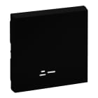 LEGRAND - Tecla Niloé Step - Con visor - Interruptor y conmutador - Negro mate