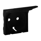 LEGRAND - Frontal Niloé Step - Base de corriente 2P+T - Con tapa - Negro mate