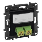 LEGRAND - Frontal Niloé Step - Bases telefónicas e informáticas fibra óptica - Negro mate