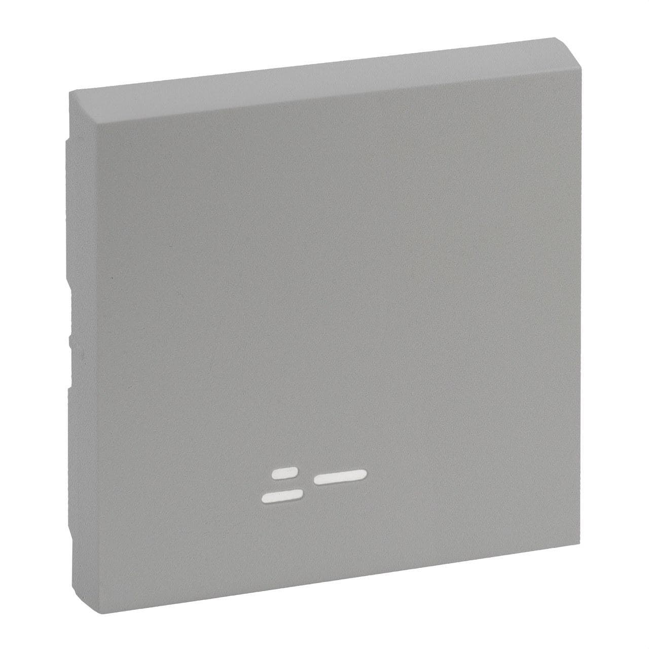 LEGRAND - Tecla Niloé Step - Con visor - Interruptor y conmutador - Aluminio