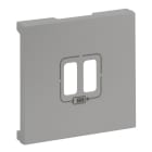 LEGRAND - Frontal Niloé Step - Base cargador doble USB A+A - Aluminio