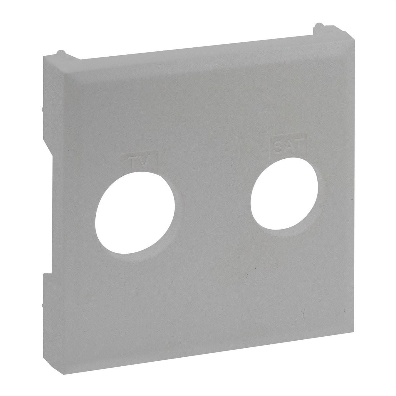 LEGRAND - Frontal Niloé Step - Bases de televisión TV-SAT - Aluminio