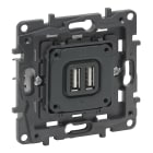 LEGRAND - Base cargador doble USB Niloé Step - USB tipo A+A Niloé Step - 250V~