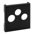 LEGRAND - Frontal Niloé Step - Bases de televisión TV-R-SAT - Negro mate