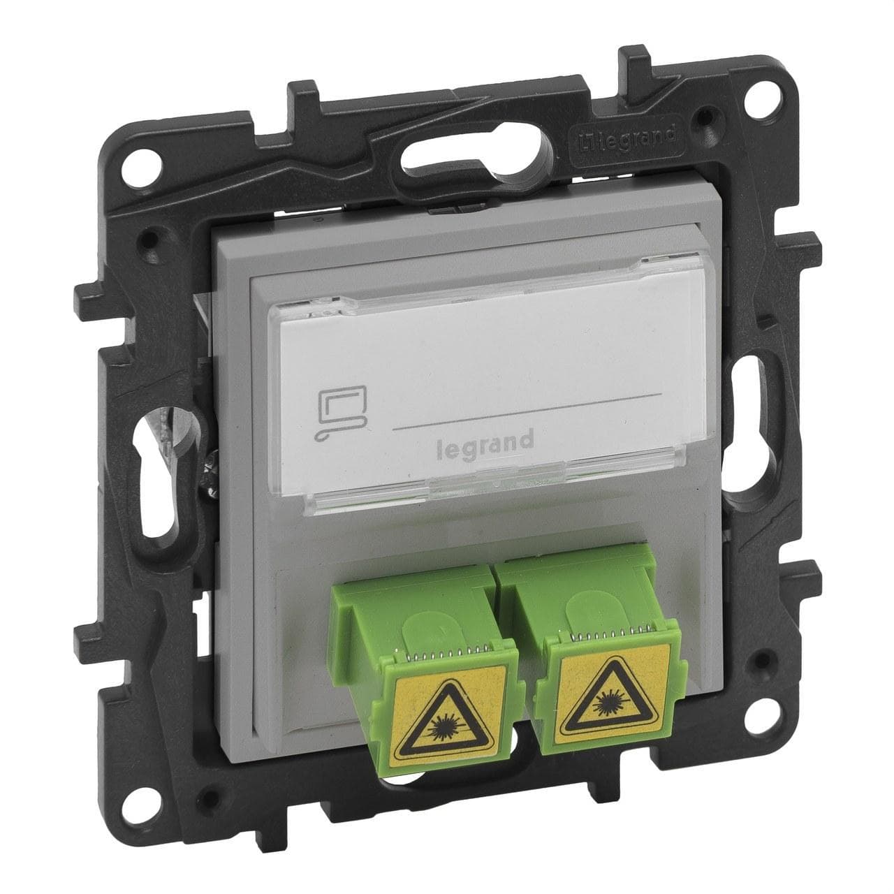 LEGRAND - Frontal Niloé Step - Bases telefónicas e informáticas fibra óptica - Aluminio