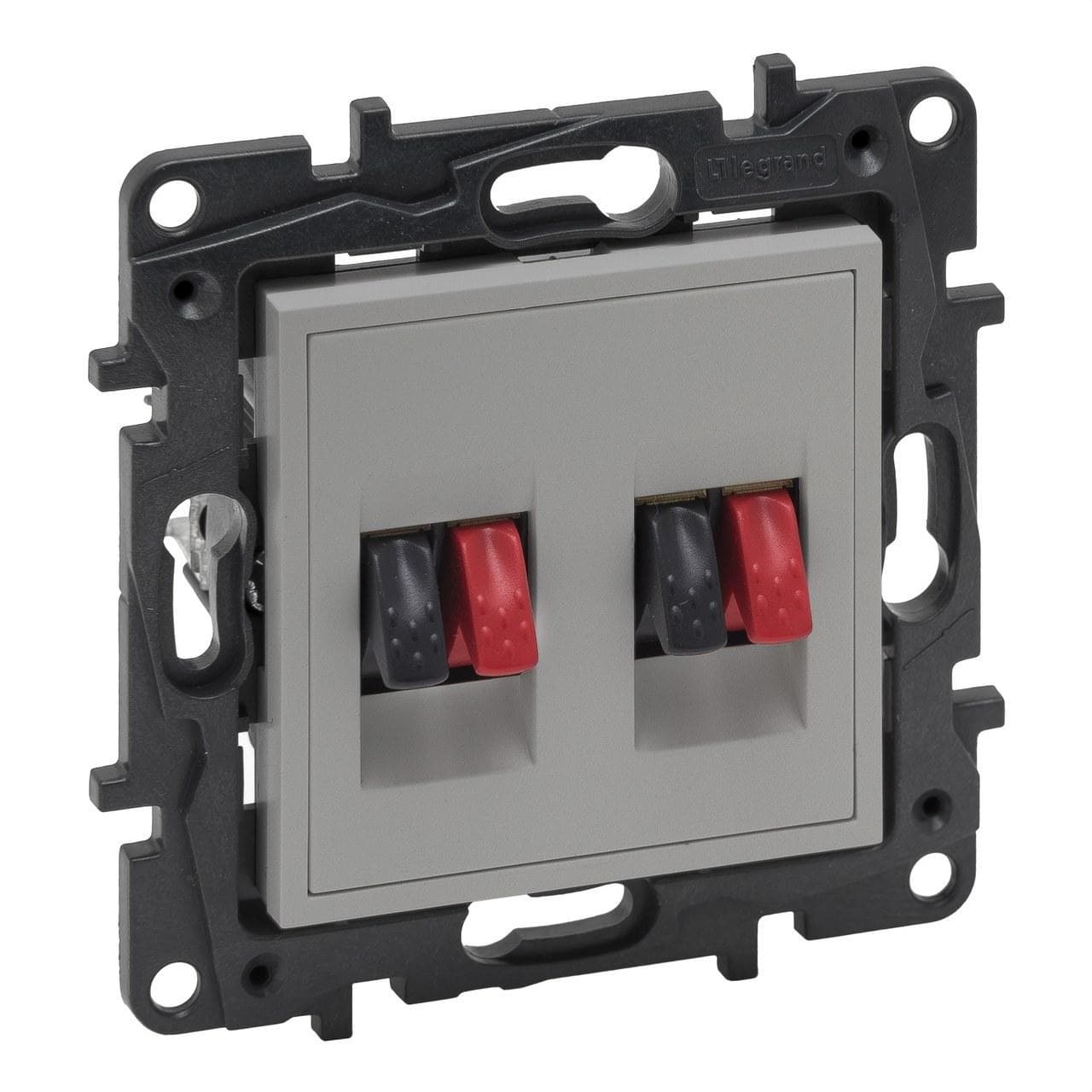 LEGRAND - Base Hi-Fi doble para altavoces Niloé Step - Aluminio