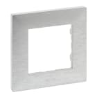 LEGRAND - Placa embellecedora Niloé Step de 1 elemento de color aluminio pulido