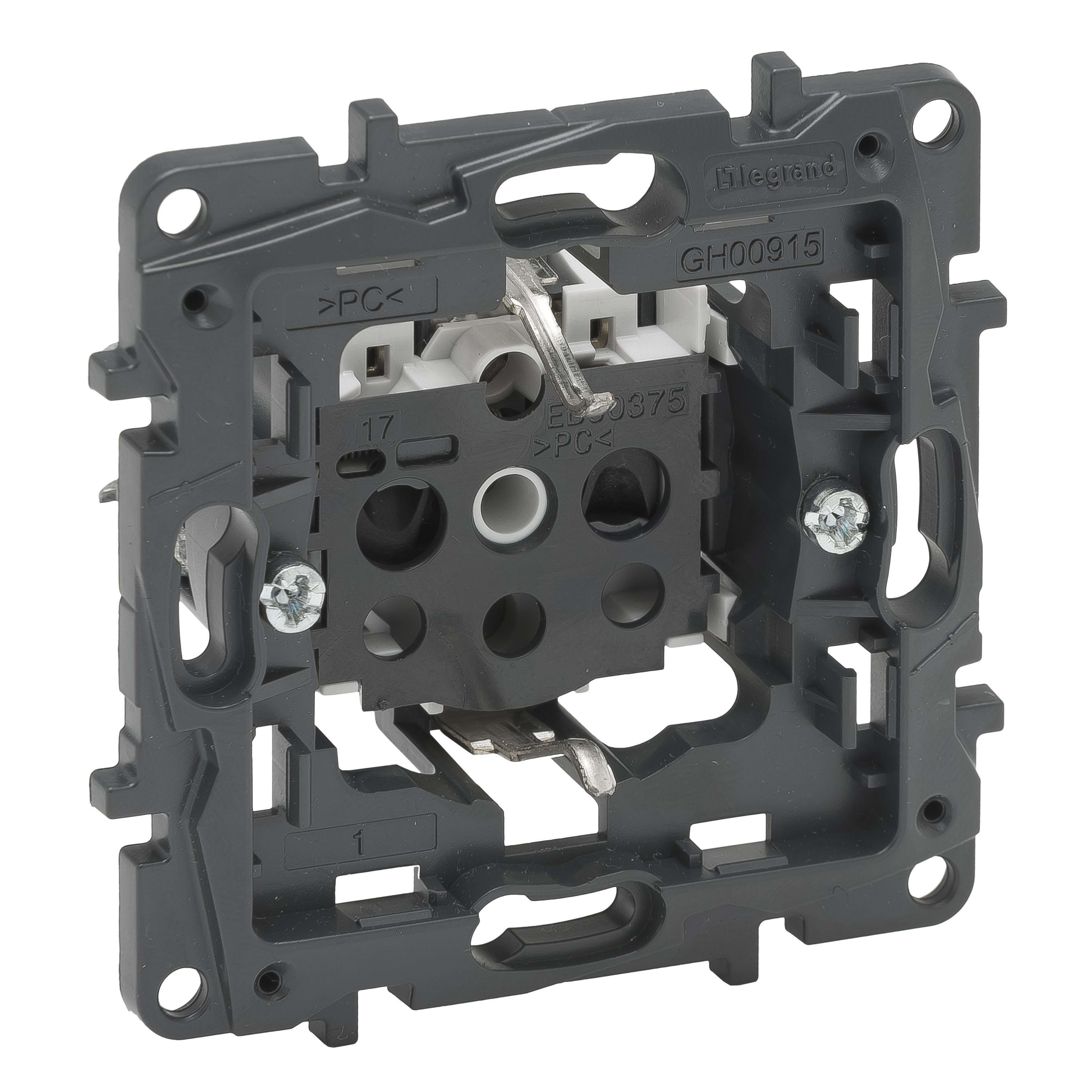 LEGRAND - Base de corriente 2P+T Niloé Step - borne automático - 16A - 250V~