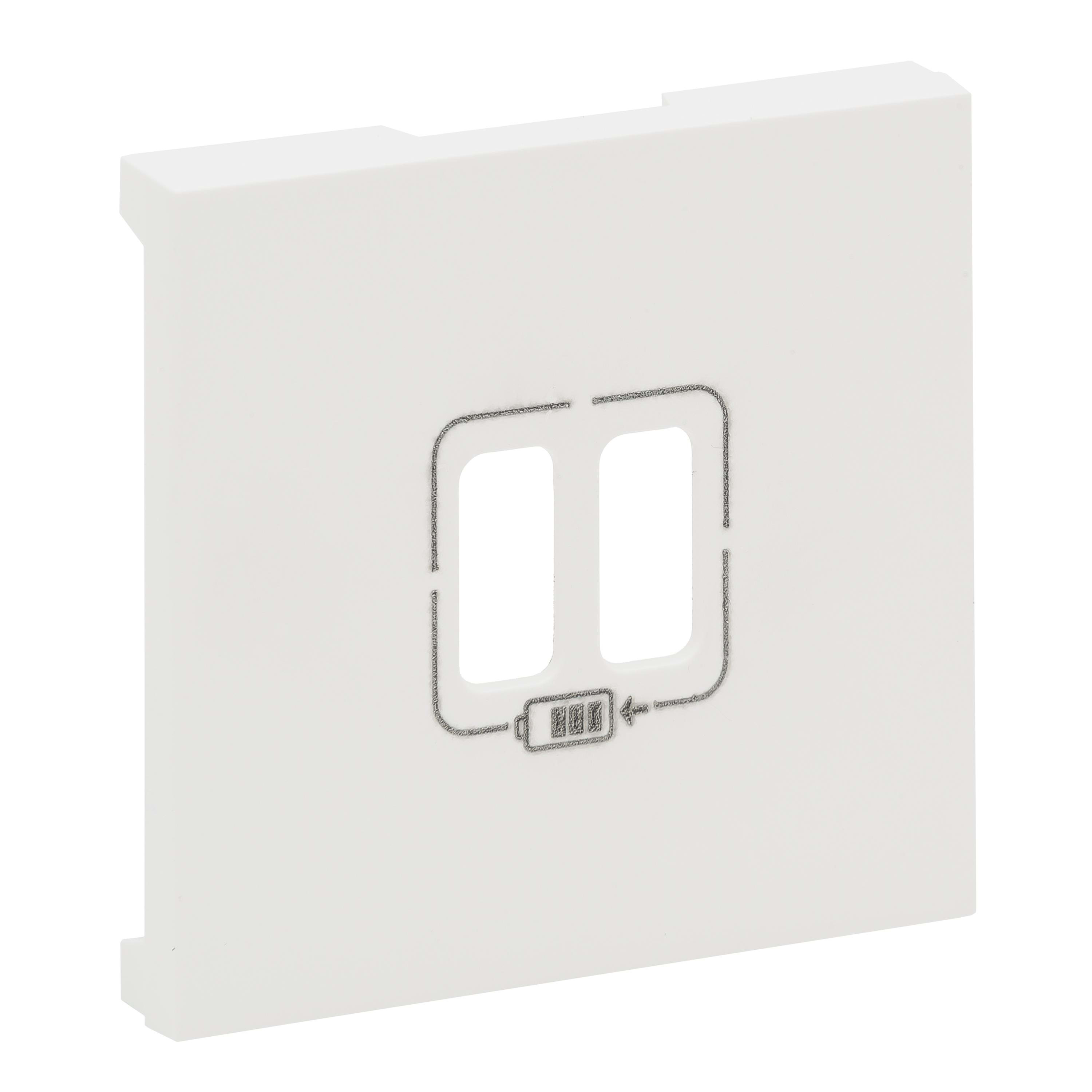 LEGRAND - Frontal Niloé Step - Base cargador doble USB A+A - Blanco mate