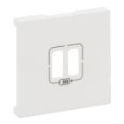 LEGRAND - Frontal Niloé Step - Base cargador doble USB A+A - Blanco mate