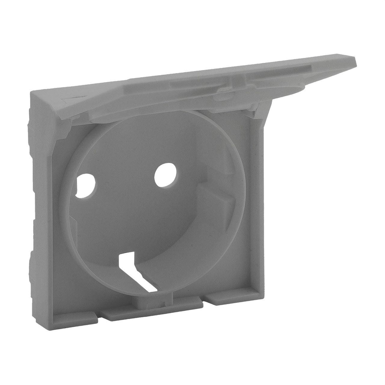 LEGRAND - Frontal Niloé Step - Base de corriente 2P+T - Con tapa - Aluminio