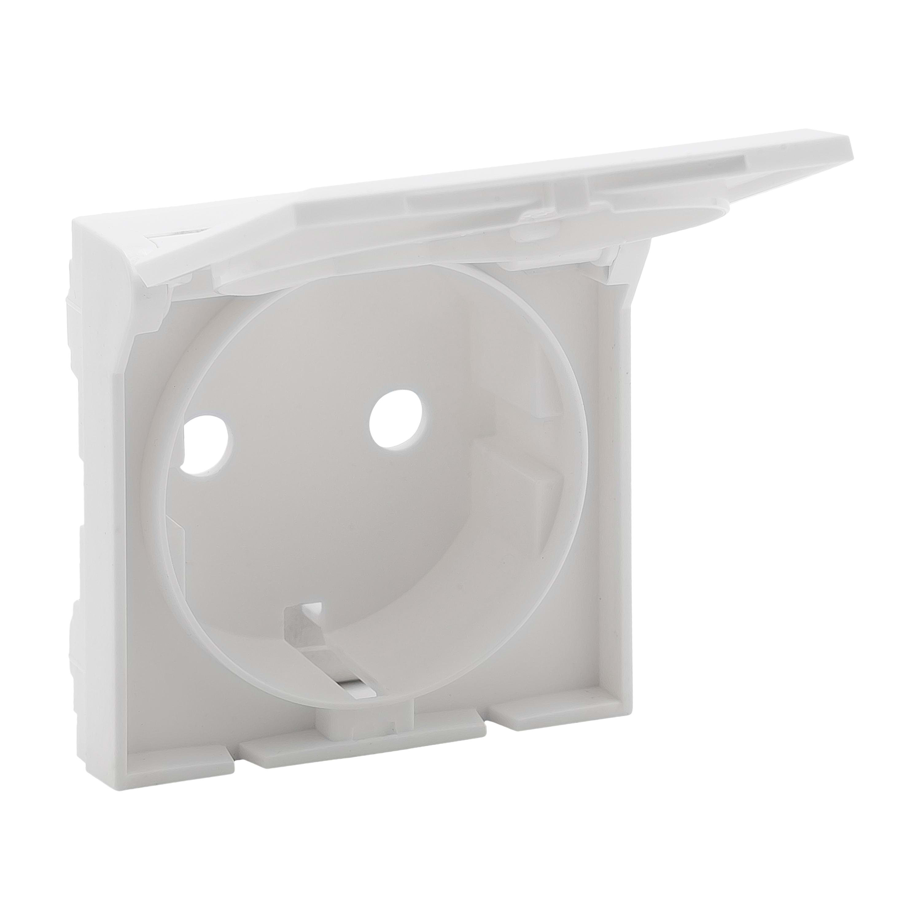 LEGRAND - Frontal Niloé Step - Base de corriente 2P+T - Con tapa - Blanco mate