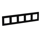 LEGRAND - Placa embellecedora Niloé Step de 5 elementos de color negro mate