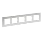 LEGRAND - Placa embellecedora Niloé Step de 5 elementos de color aluminio pulido