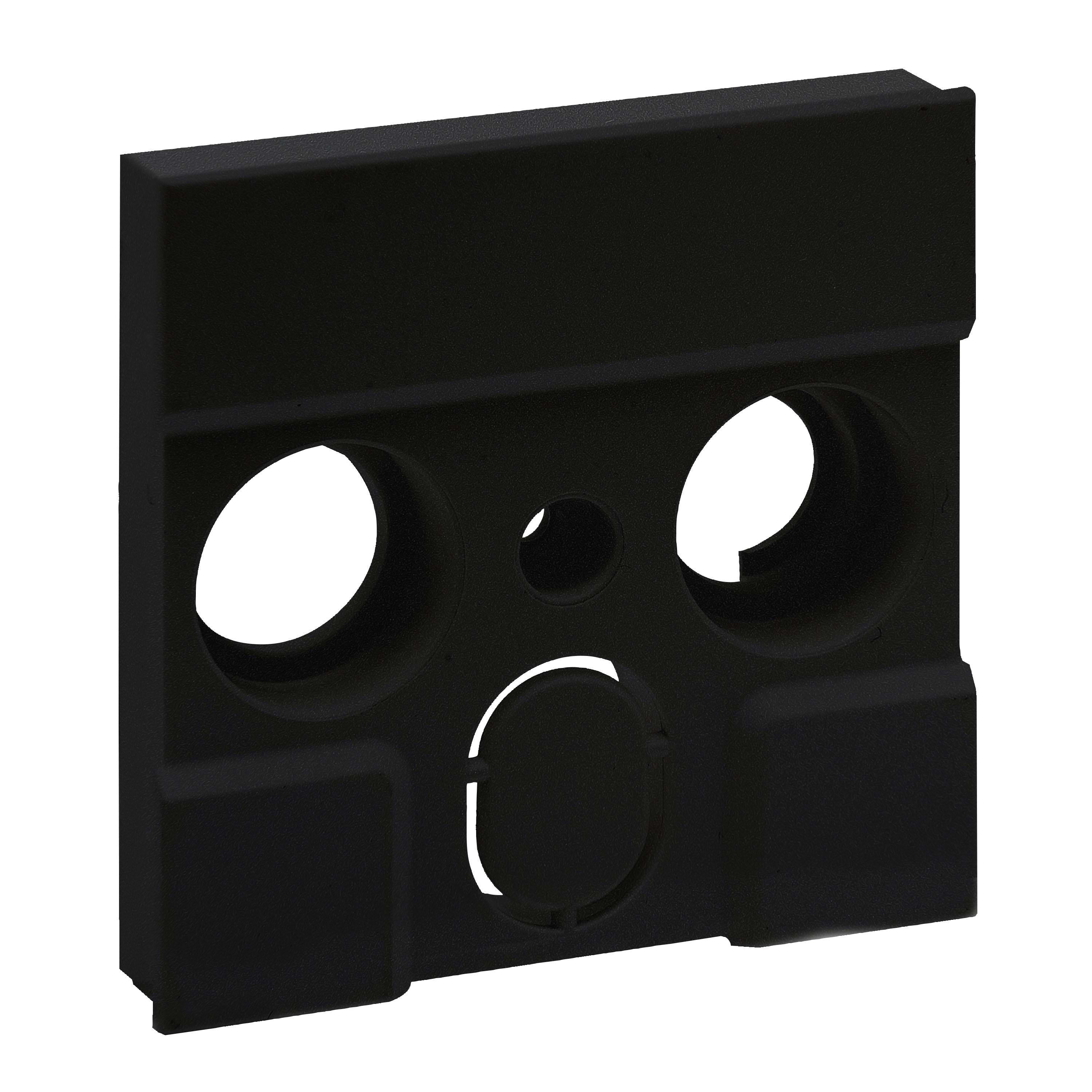 LEGRAND - Adaptador para bases de televisión de otros fabricantes Niloé Step - Negro mate