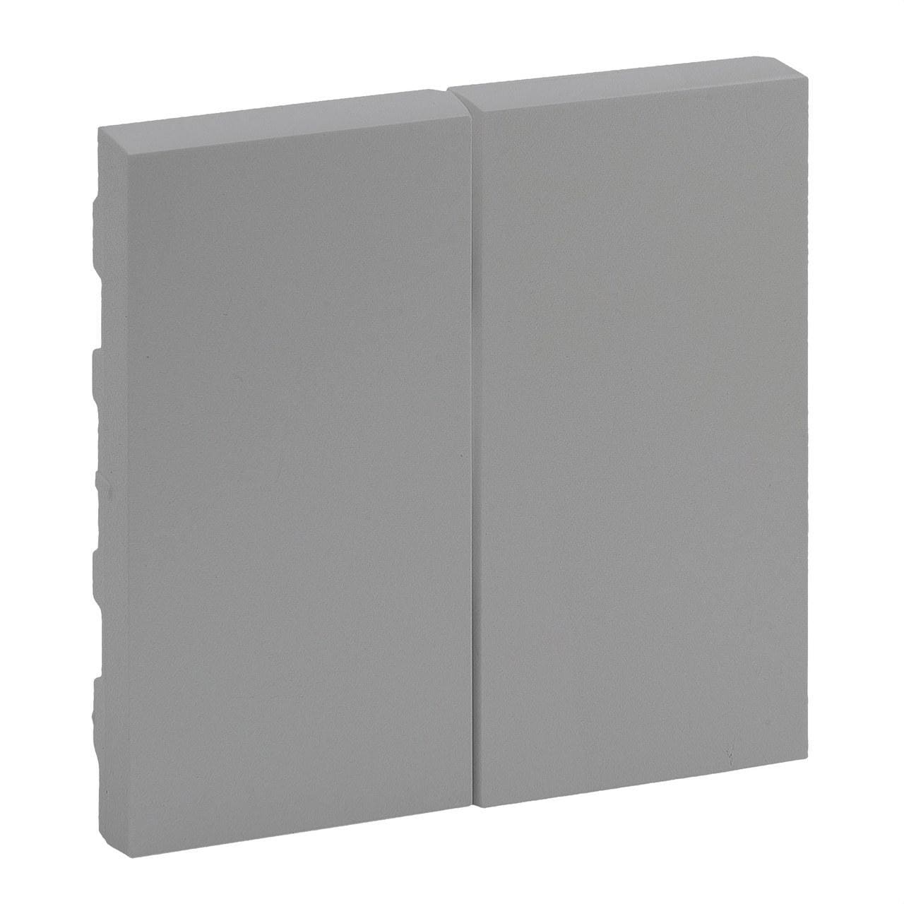 LEGRAND - Tecla Niloé Step - Doble - Interruptor y conmutador - Aluminio
