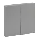 LEGRAND - Tecla Niloé Step - Doble - Interruptor y conmutador - Aluminio
