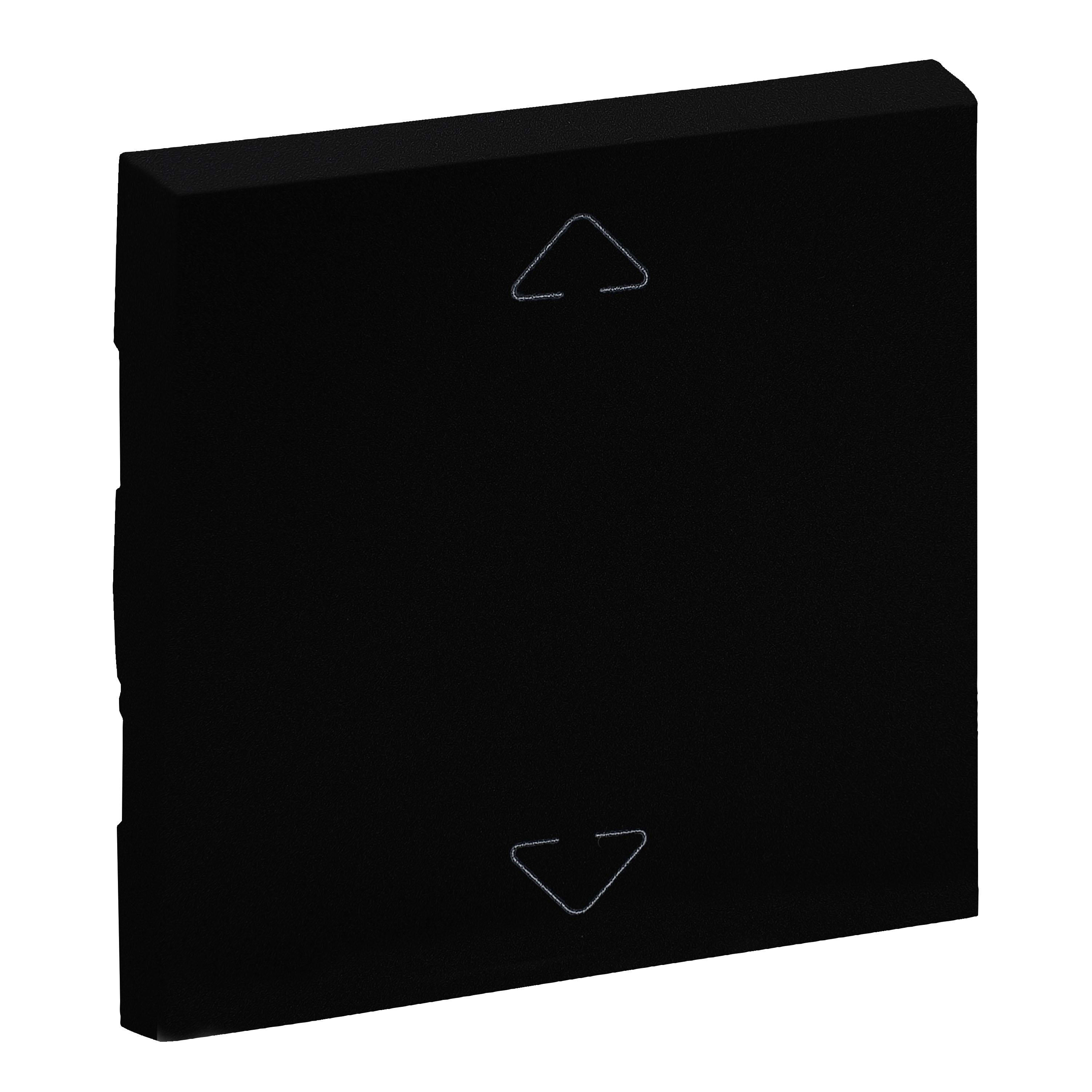 LEGRAND - Tecla Niloé Step - Doble - Mecanismos para toldos y persianas - Negro mate