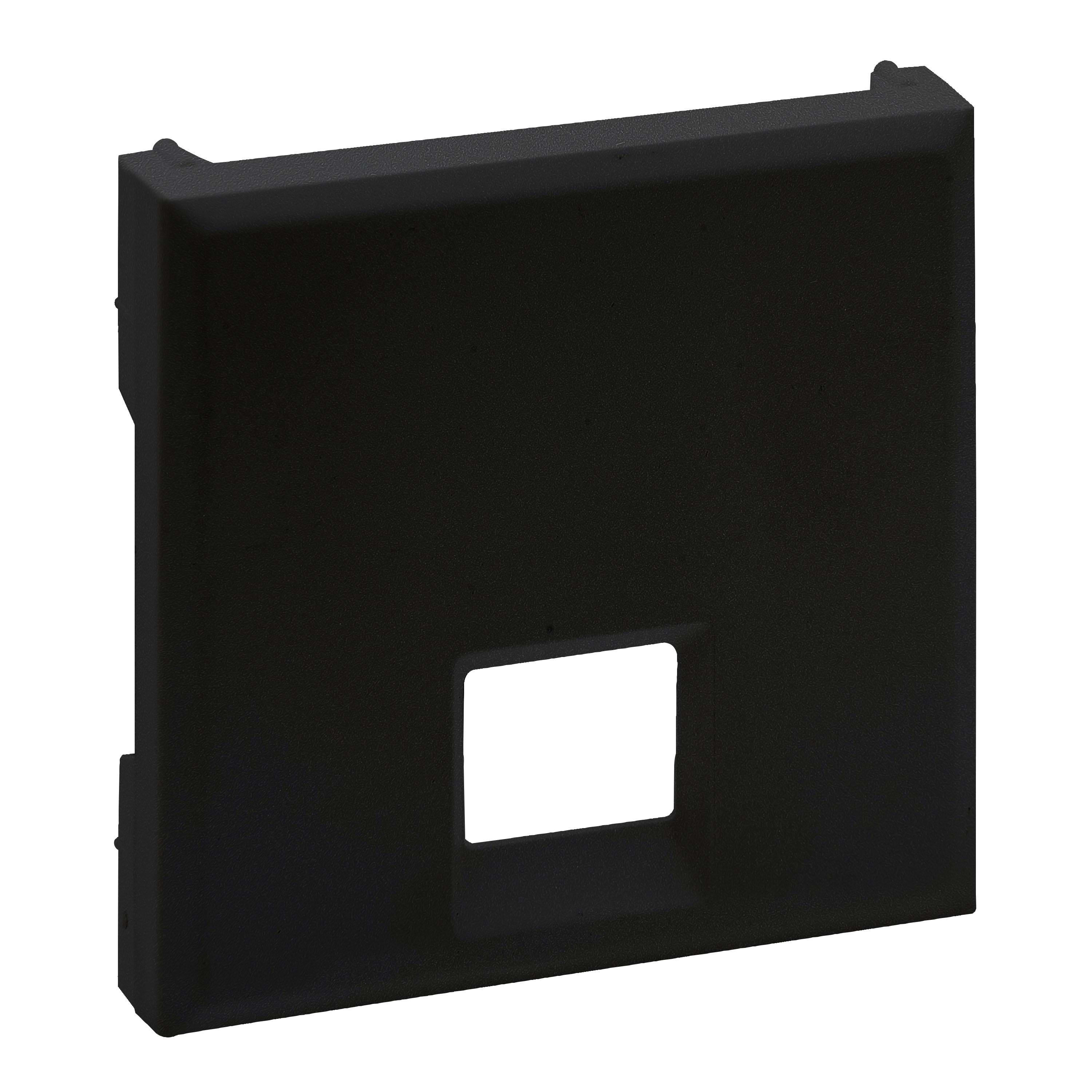 LEGRAND - Frontal Niloé Step - Bases telefónicas e informáticas RJ 45 - Negro mate