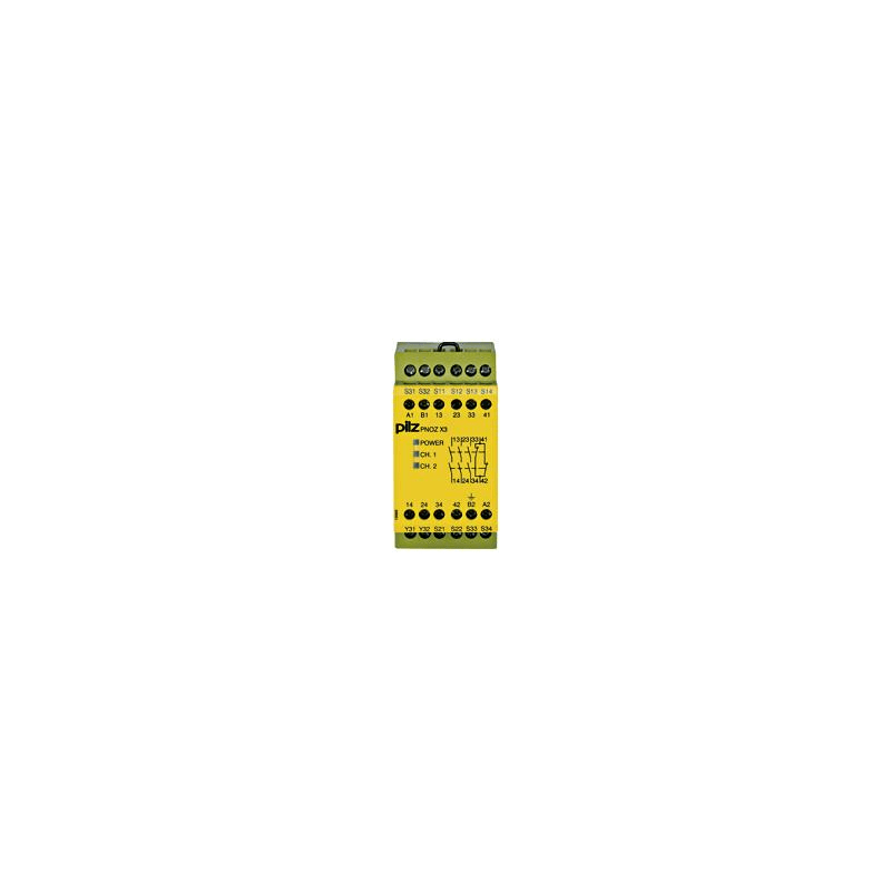 PILZ - PNOZ X3 48VAC 24VDC 3N/O 1N/C 1SO