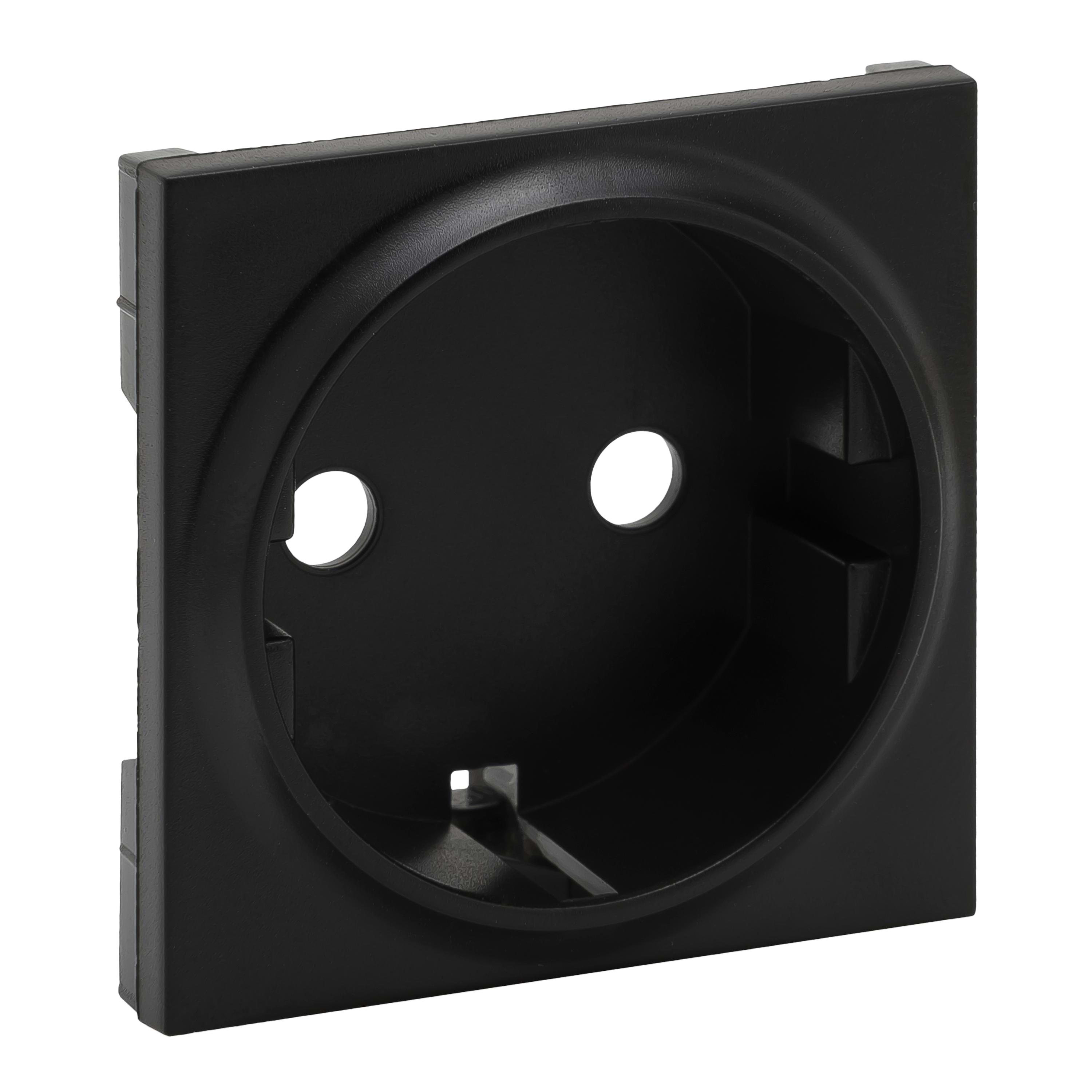 LEGRAND - Frontal Niloé Step - Base de corriente 2P+T - Negro mate