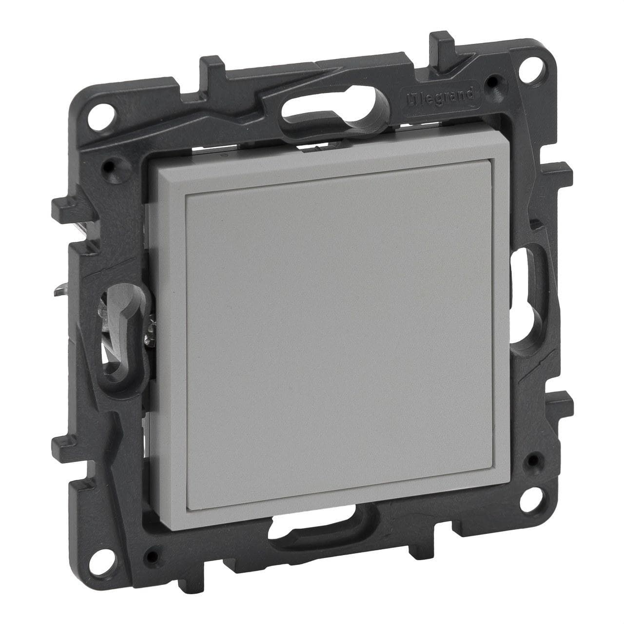 LEGRAND - Tapa ciega y adaptador para Mosaic Niloé Step - Aluminio