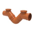 ITALSAN - Sifón colector en línea M-H ECOFORTE diámetro 315mm con 2 registros