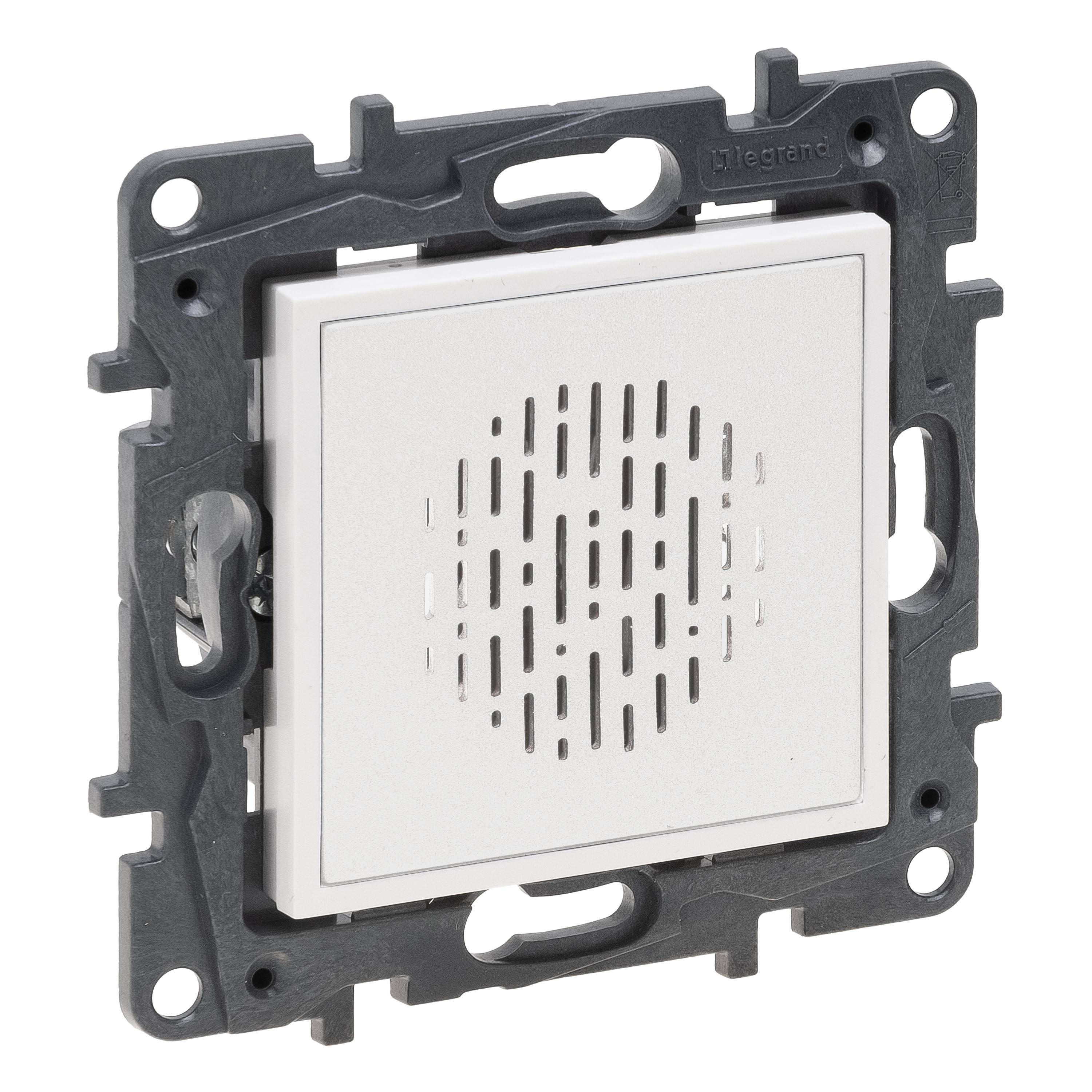 LEGRAND - Zumbador Niloé Step - 230 V~ - 50/60Hz - 16W - Blanco mate