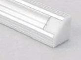 NEXIA - Perfil de 45° gris 200cm para tira LED 12mm