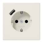 JUNG - Enchufe Schuko® con USB tipo A serie LS blanco